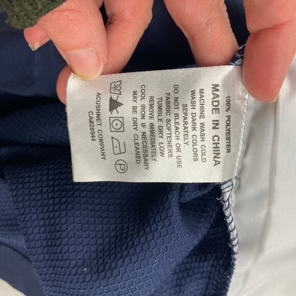 Footjoy FJ Mens Golf Jacket Blue and Gray Size Large - Flaw - Picture 14 of 16